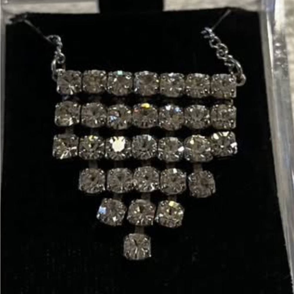 Vintage 6 tier sparkling necklace